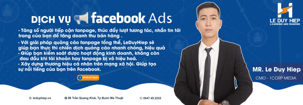 Lê Duy Hiệp - Dịch vụ quảng cáo facebook