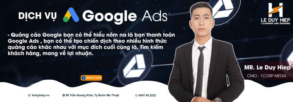 Lê Duy Hiệp - Dịch vụ chạy quảng cáo google